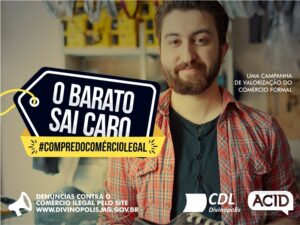ACID e CDL incentivam consumo do Comércio Legal com campanha nas redes sociais