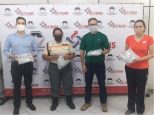 CDL doa máscaras à Settrans para distribuir aos usuários do transporte coletivo