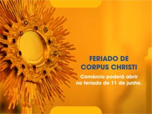 Comércio poderá abrir no feriado de 11 de junho