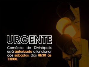 Comércio de Divinópolis está autorizado a funcionar aos sábados