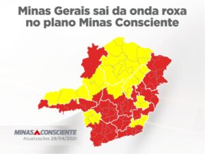 Após melhora nos indicadores da Covid-19, quatro macrorregiões poderão avançar para onda amarela do Minas Consciente