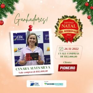 CDL Divinópolis inicia entrega de prêmios da Campanha Divino Natal