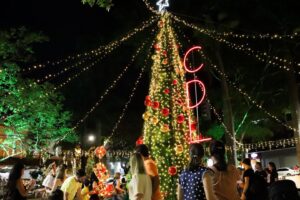 Divinópolis inaugura luzes de natal na Praça do Santuário